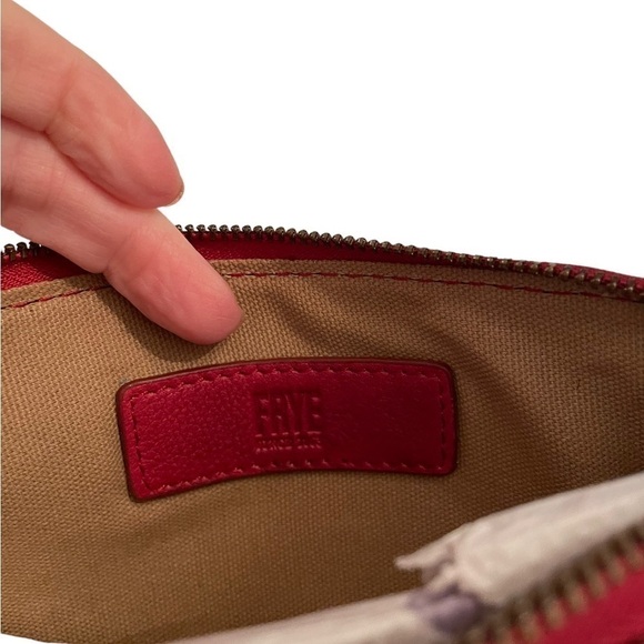 Frye Shiloh Leather wristlet red NWT - Picture 5 of 9